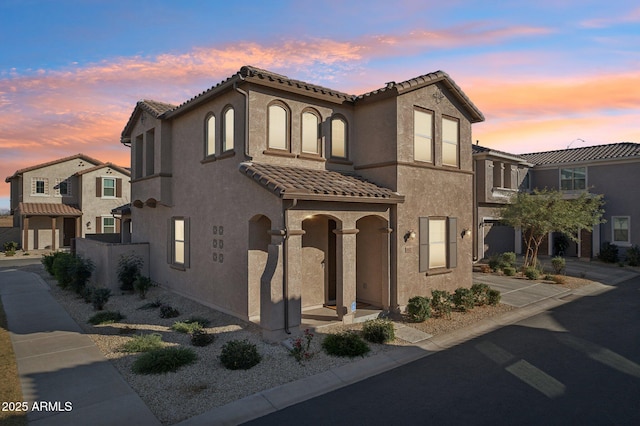 view of mediterranean / spanish house