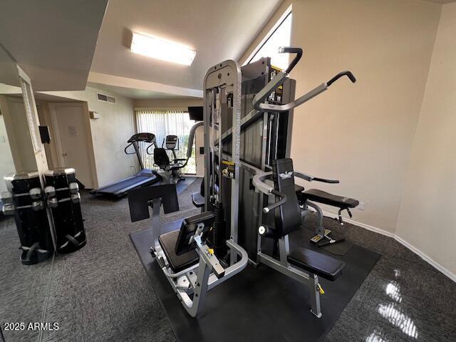 2228 N 52nd St Unit 140, Phoenix, AZ 85008 - workout area with baseboards