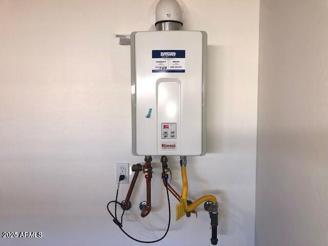 utilities featuring tankless water heater