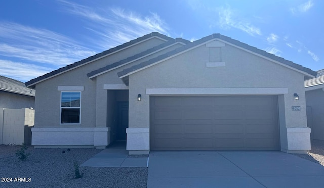 view of front of home featuring a garage