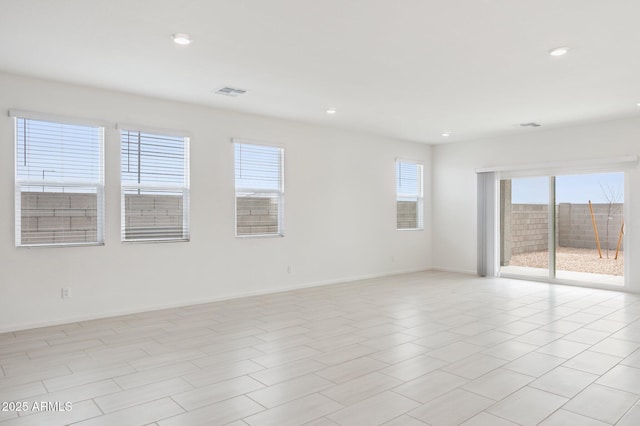 25425 W Graham Trl, Buckeye, AZ 85326 - unfurnished room with recessed lighting, visible vents, and baseboards