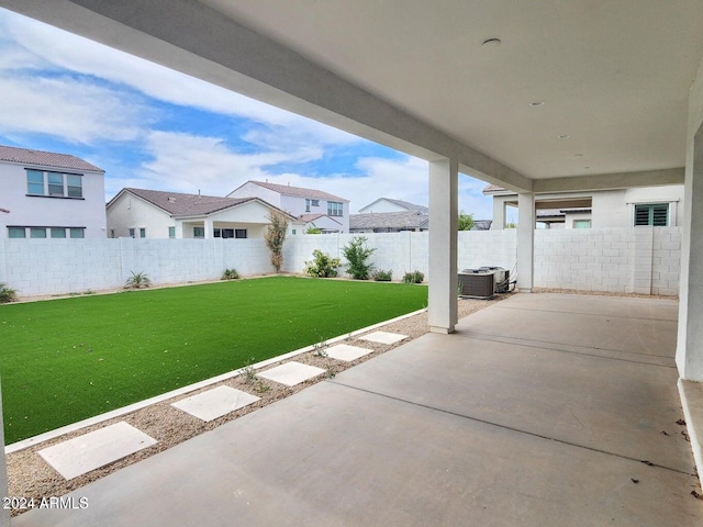 view of patio with cooling unit