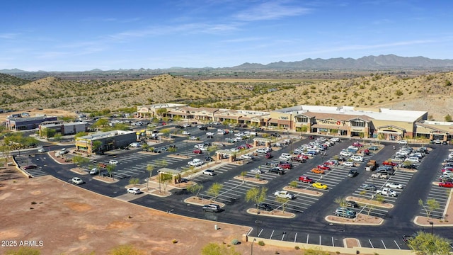 aerial view featuring a mountain view