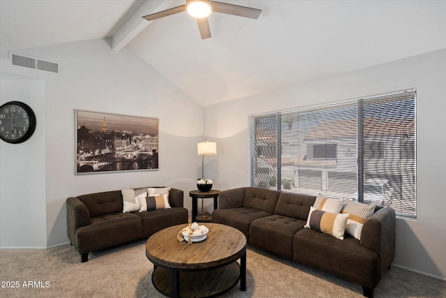 10115 E Mountain View Rd Unit 2061, Scottsdale, AZ 85258 - carpeted living room featuring a ceiling fan and baseboards