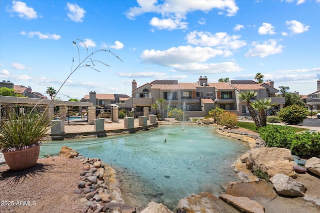 10115 E Mountain View Rd Unit 2061, Scottsdale, AZ 85258 - view of pool with a residential view and a pool