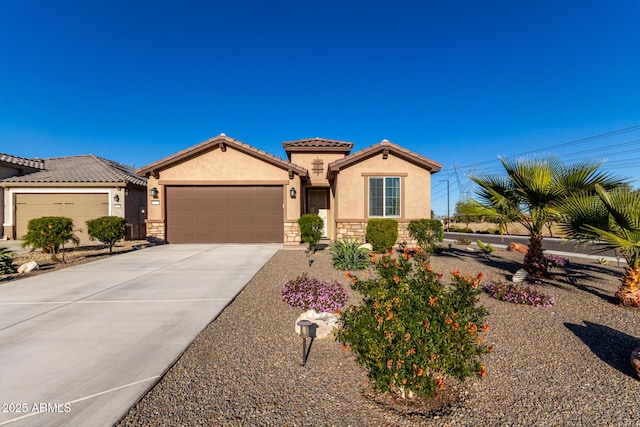 view of front of home featuring a garage