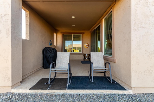 view of patio / terrace featuring grilling area