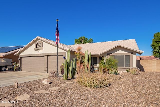 ranch-style house with a garage