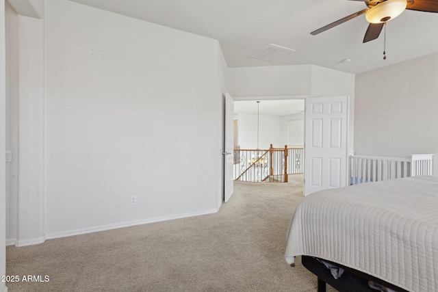 11142 E Ravenna Ave, Mesa, AZ 85212 - bedroom with carpet, a ceiling fan, and baseboards