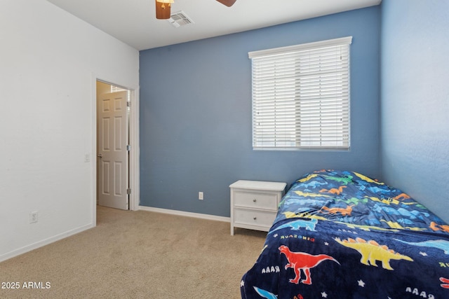 11142 E Ravenna Ave, Mesa, AZ 85212 - bedroom featuring carpet floors, baseboards, and ceiling fan