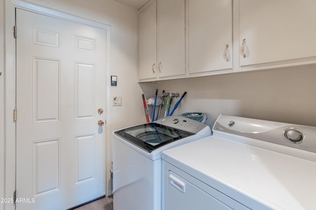 10228 W Concord Ave, Sun City, AZ 85351 - washroom featuring independent washer and dryer and cabinet space
