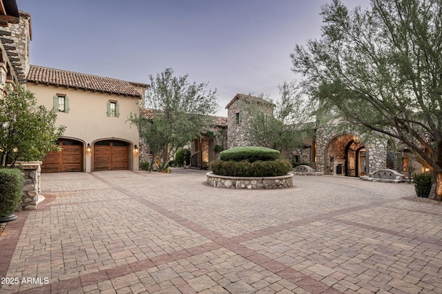 view of front of house featuring a garage