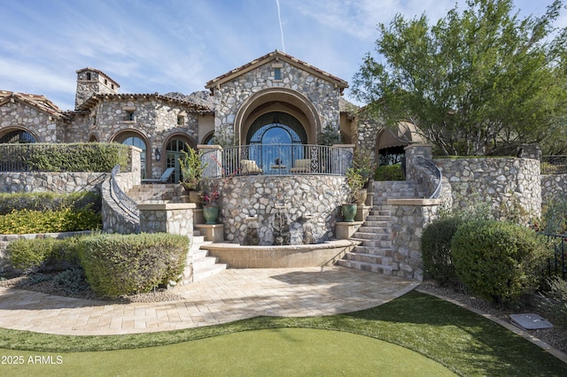 view of mediterranean / spanish house