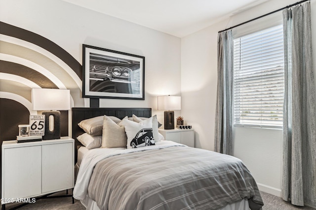 bedroom with carpet floors