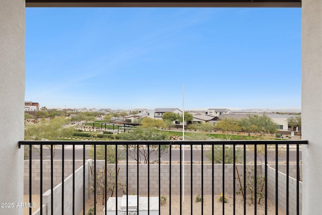 view of balcony