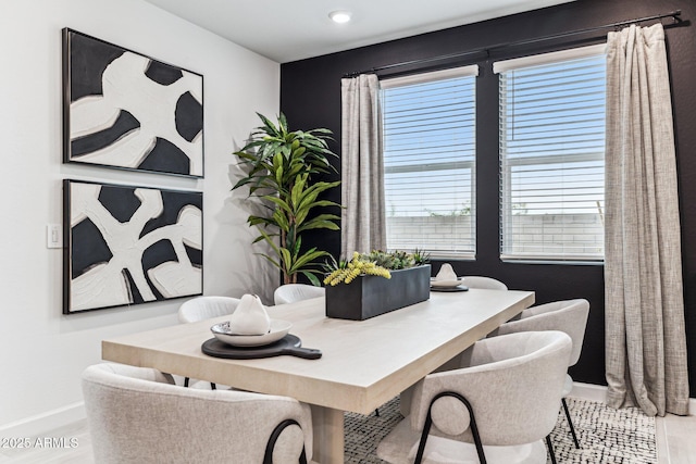 view of dining area