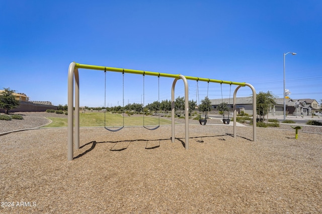 view of jungle gym