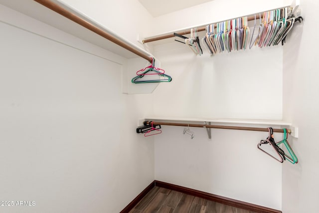 2356 N Glenview, Mesa, AZ 85213 - walk in closet featuring dark wood finished floors