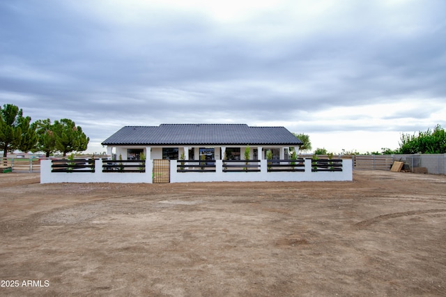 view of front of home