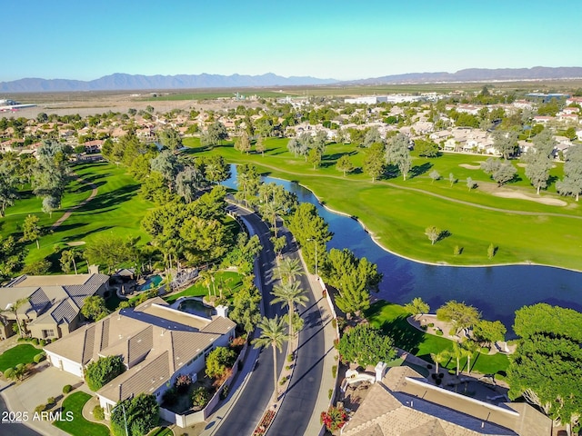 2041 W Hemlock Way, Chandler, AZ 85248 - aerial perspective of suburban area with a water and mountain view and a golf club