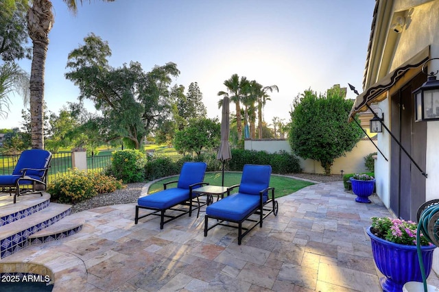 2041 W Hemlock Way, Chandler, AZ 85248 - view of patio featuring a fenced backyard