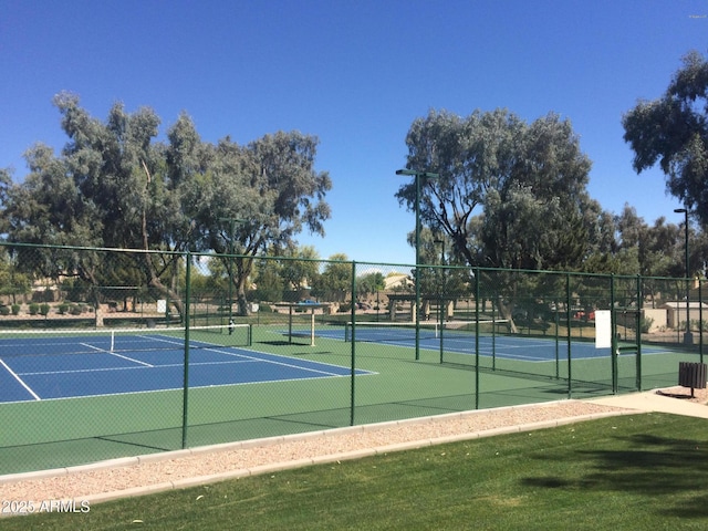 2041 W Hemlock Way, Chandler, AZ 85248 - view of tennis court with fence