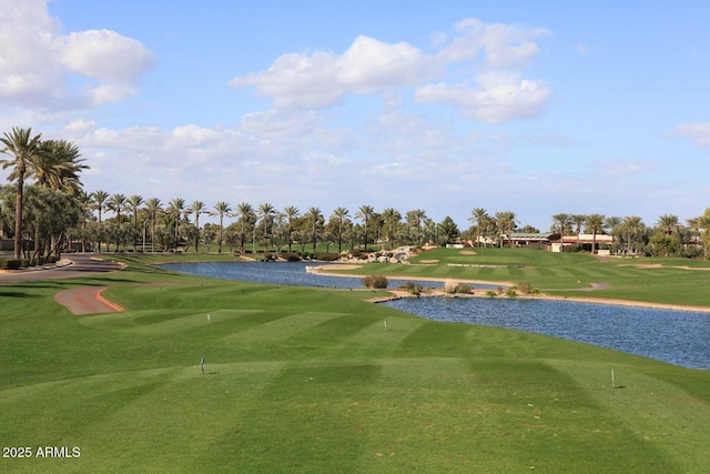 2041 W Hemlock Way, Chandler, AZ 85248 - view of home's community featuring a water view, golf course view, and a putting area