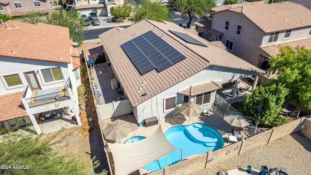 birds eye view of property