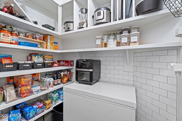 view of pantry