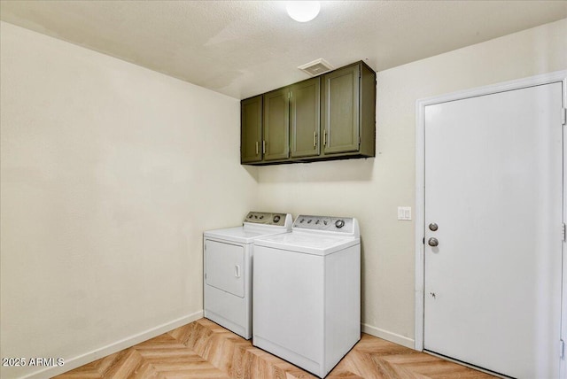 19025 N 96th Ave, Peoria, AZ 85382 - laundry room with washing machine and dryer, baseboards, and cabinet space