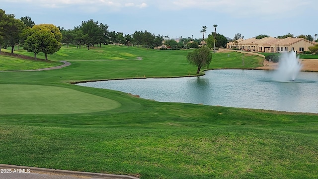 19025 N 96th Ave, Peoria, AZ 85382 - view of community featuring a water view, golf course view, and a yard