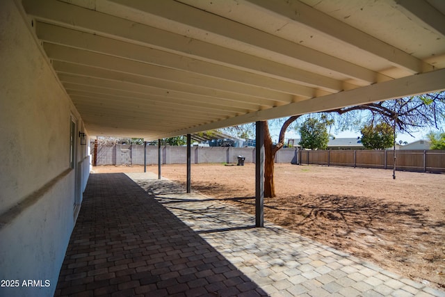 view of patio / terrace with a fenced backyard