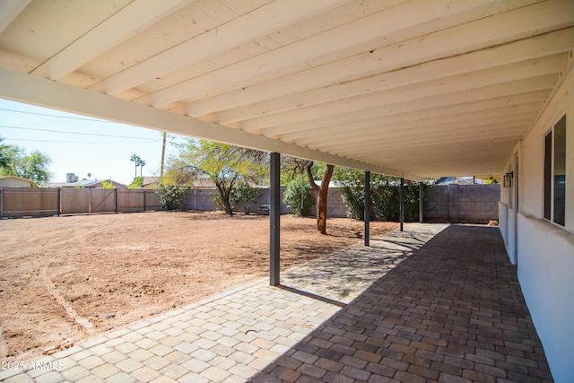 view of patio / terrace featuring a fenced backyard