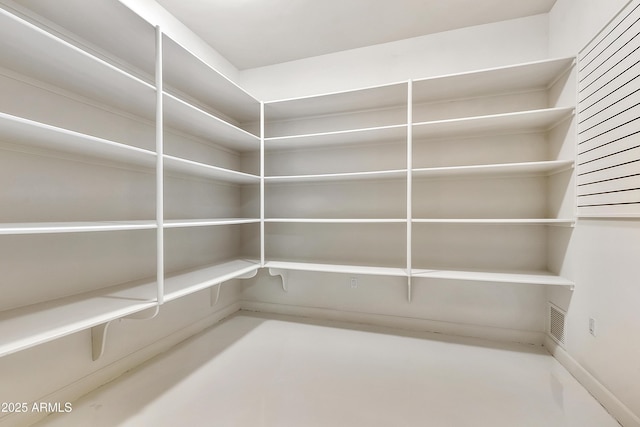 pantry with visible vents