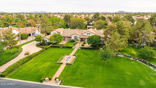drone / aerial view featuring a residential view