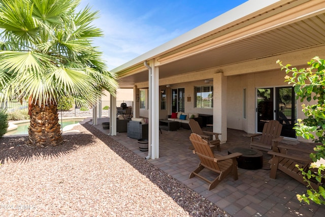 view of patio / terrace with outdoor lounge area