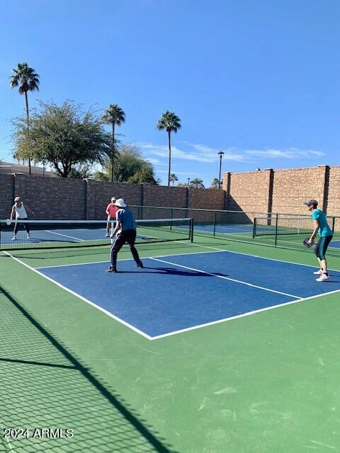 view of tennis court