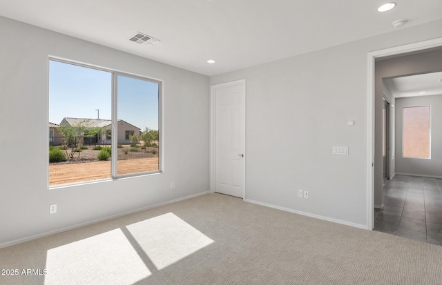 21292 N 270th Dr, Buckeye, AZ 85396 - carpeted spare room featuring recessed lighting, baseboards, and a smoke detector