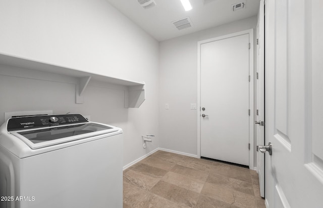 21292 N 270th Dr, Buckeye, AZ 85396 - laundry area with washer / clothes dryer and baseboards
