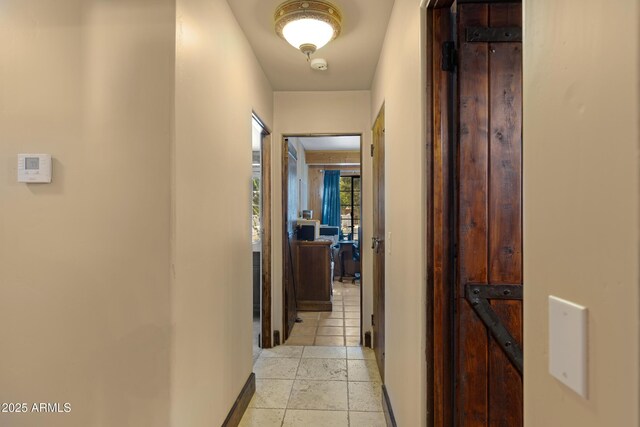 21230 S 156th St, Gilbert, AZ 85298 - hallway with stone tile floors