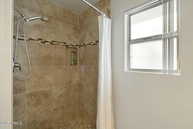 bathroom with walk in shower