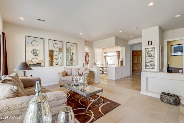 3660 S Golden Eye Ln, Gold Canyon, AZ 85118 - living area with visible vents and recessed lighting