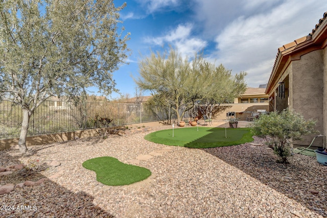 3660 S Golden Eye Ln, Gold Canyon, AZ 85118 - view of yard featuring a fenced backyard and a patio
