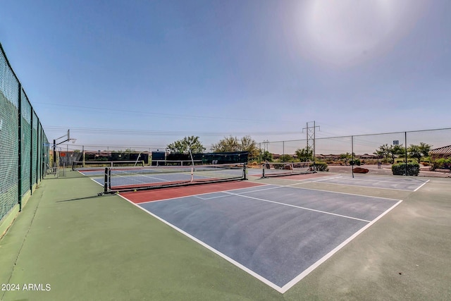 view of sport court