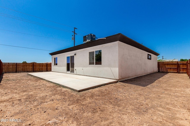 683 W Raymond St, Coolidge, AZ 85128 - rear view of property with a fenced backyard, a patio, and stucco siding