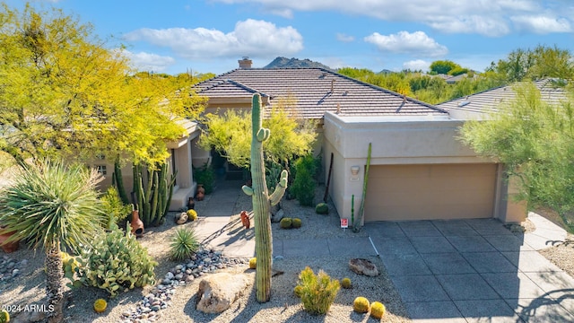 view of front of house featuring a garage