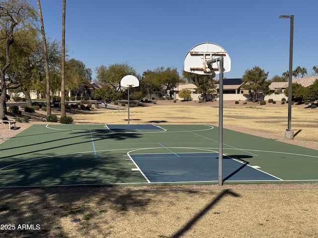 view of sport court with community basketball court