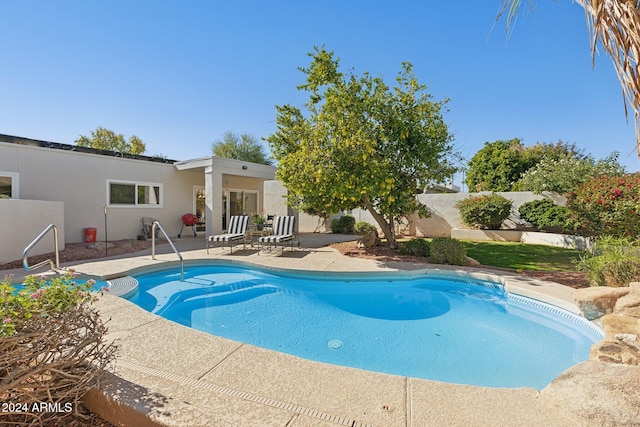 view of pool with a patio area