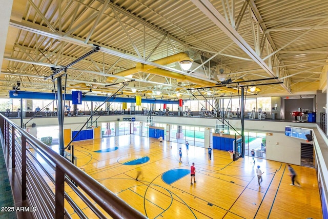 view of basketball court with community basketball court