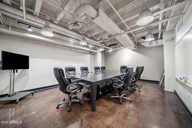 114 W Adams St Unit 202, Phoenix, AZ 85003 - home office with concrete flooring and baseboards
